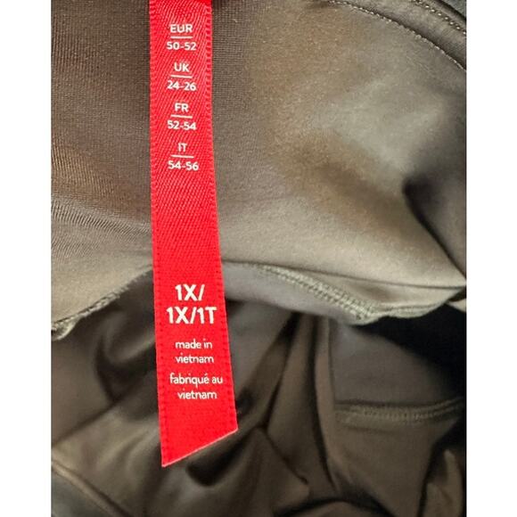 Spanx 1X Faux Suede Brown Leggings High Rise Stretch Softcore Y2K - Picture 7 of 10